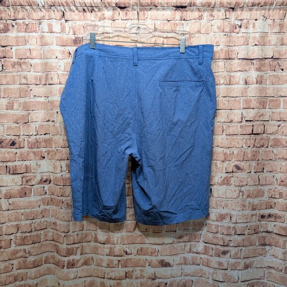 Cool Keep Stretch Performance Lightweight Heather Blue Shorts LIGHT BLUE Size 38 - Picture 4 of 7